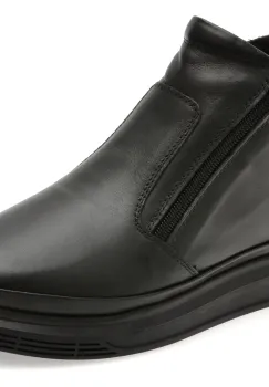 Ghete IMAGE negre, 213113, din piele naturala imagine