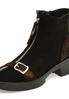 Ghete IMAGE negre, 4770050, din piele intoarsa imagine