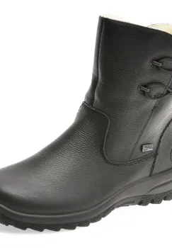 Ghete RIEKER negre, Z7172, din piele naturala imagine