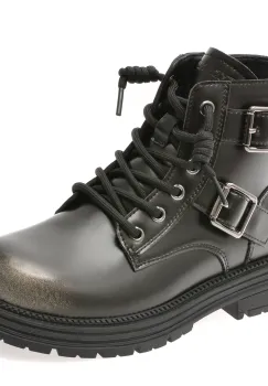 Ghete SELECTION KIDS negre, 532205, din piele naturala imagine