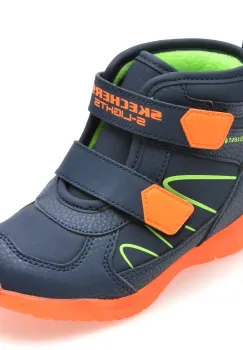 Ghete SKECHERS bleumarin, 407613N, din piele ecologica imagine