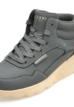 Ghete SKECHERS gri, 417009L, din piele ecologica imagine