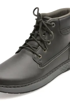 Ghete SKECHERS negre, GARLAN, din piele ecologica imagine