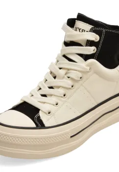 Ghete sport GRYXX alb-negru, 5719, din piele naturala imagine