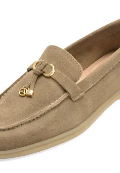 Mocasini ALDO kaki, CRERAS-IN 307, din piele intoarsa imagine