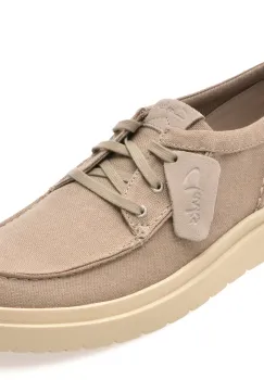 Mocasini CLARKS gri, POLDMOC, din material textil imagine