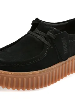 Mocasini CLARKS negri, TORHILL BEE, din piele intoarsa imagine