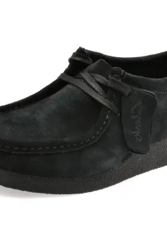 Mocasini CLARKS negri, WALLABEE EVO SH, din piele intoarsa imagine