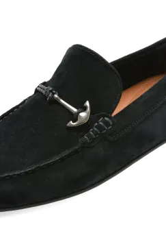 Mocasini eleganti ALDO bleumarin, 14187255, din piele intoarsa imagine