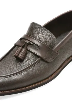 Mocasini eleganti EPICA maro, X1801, din piele naturala imagine