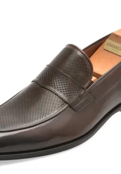 Mocasini eleganti LE COLONEL maro, 484116, din piele naturala imagine