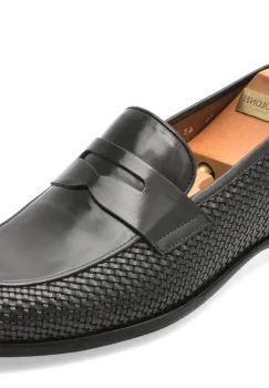 Mocasini eleganti LE COLONEL negri, 49219, din piele naturala imagine