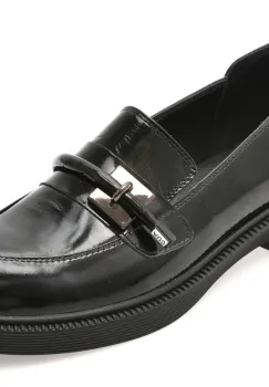 Mocasini EPICA negri, 3811400, din piele naturala lacuita imagine