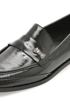 Mocasini EPICA negri, 42480, din piele naturala lacuita imagine