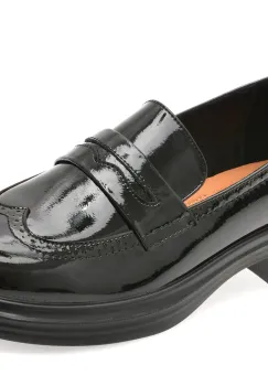 Mocasini EPICA negri, 5195, din piele naturala lacuita imagine