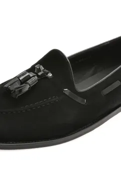 Mocasini EPICA negri, 5306, din piele intoarsa imagine