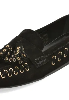 Mocasini EPICA negri, 65, din piele intoarsa imagine