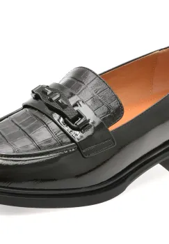 Mocasini EPICA negri, M371, din piele naturala lacuita imagine