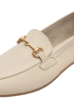 Mocasini FLAVIA PASSINI albi, GTB1, din piele naturala imagine