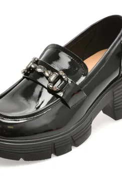 Mocasini FLAVIA PASSINI negri, 5672, din piele naturala lacuita imagine