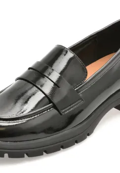 Mocasini FLAVIA PASSINI negri, D23, din piele naturala lacuita imagine