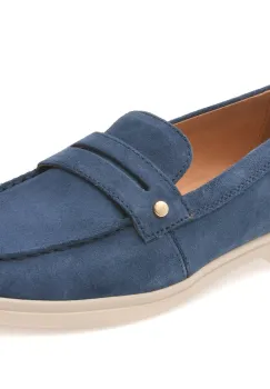 Mocasini GEOX albastri, D650ZB, din piele intoarsa imagine