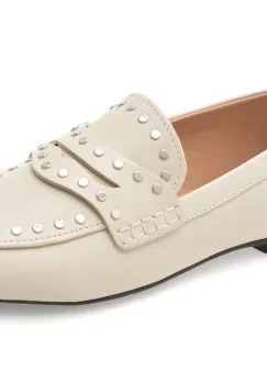 Mocasini GEOX bej, D654JC, din piele naturala imagine