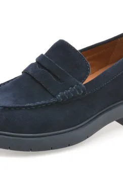 Mocasini GEOX bleumarin, D65DKB, din piele intoarsa imagine