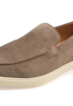 Mocasini GEOX gri, U55LAD, din piele intoarsa imagine