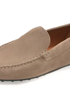 Mocasini GEOX gri, U653KC, din piele intoarsa imagine