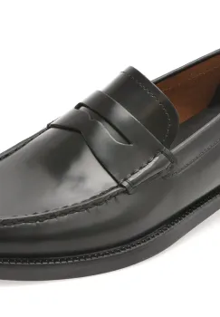 Mocasini GEOX negri, U55HVB, din piele naturala imagine