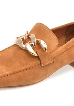 Mocasini GOLD DEER maro, 4534023, din piele intoarsa imagine