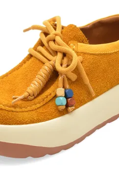 Mocasini GRYXX galbeni, 2527, din piele intoarsa imagine