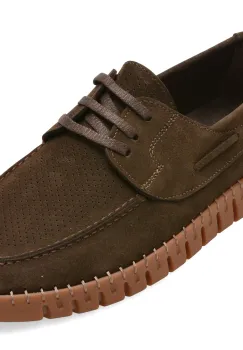 Mocasini GRYXX maro, 7402005, din nabuc imagine