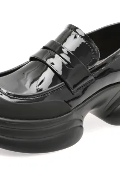 Mocasini GRYXX negri, CC01, din piele naturala lacuita imagine