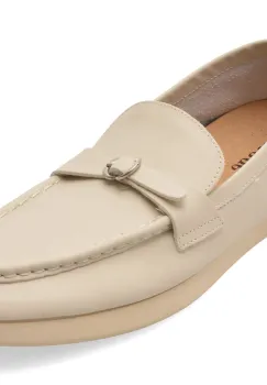 Mocasini IMAGE albi, 2595, din piele naturala imagine