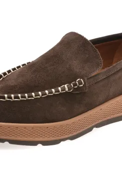 Mocasini IMAGE maro, 4221723, din piele intoarsa imagine