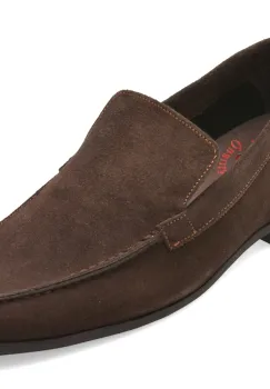 Mocasini OTTER maro, 5014, din piele intoarsa imagine