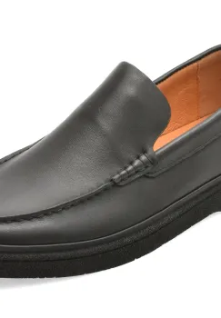 Mocasini OTTER negri, J260016, din piele naturala imagine