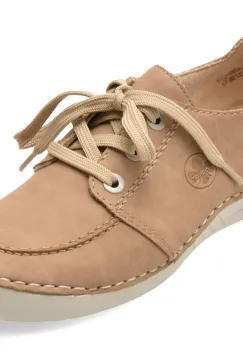 Mocasini RIEKER bej, 52545, din piele ecologica imagine