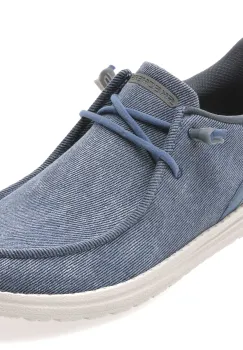 Mocasini SKECHERS albastri, MELSON, din material textil imagine