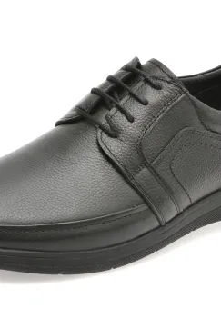 Pantofi BITE THE BULLET negri, BRL901, din piele naturala imagine