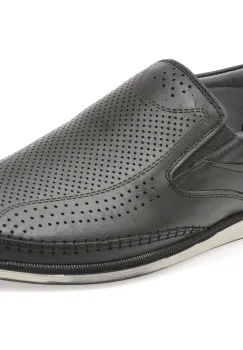 Pantofi BITE THE BULLET negri, OY1045, din piele naturala imagine