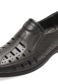 Pantofi BITE THE BULLET negri, SH850, din piele naturala imagine