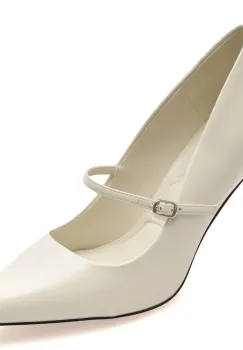 Pantofi eleganti ALDO albi, ELEDELADAR 121, din piele naturala imagine