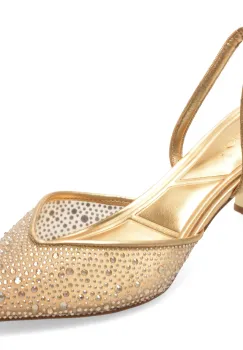 Pantofi eleganti ALDO aurii, 14241548, din material textil imagine