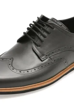 Pantofi eleganti BITE THE BULLET negri, TUR101, din piele naturala imagine