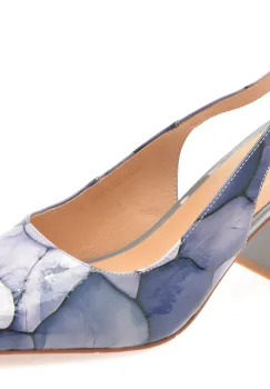 Pantofi eleganti EPICA albastri, 5KL632, din piele naturala lacuita imagine