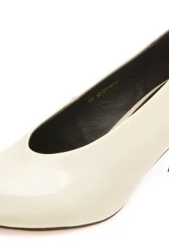 Pantofi eleganti EPICA albi, 639801, din piele naturala lacuita imagine