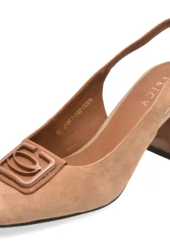 Pantofi eleganti EPICA bej, 5671094, din piele intoarsa imagine